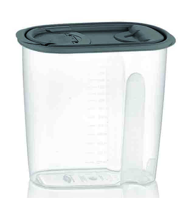 ΔΟΧΕΙΟ ΤΡΟΦΙΜΩΝ ΠΛΑΣΤΙΚΟ ΟΒΑΛ ΜΕ ΔΟΣΟΜΕΤΡΗΤΗ 1,5lt